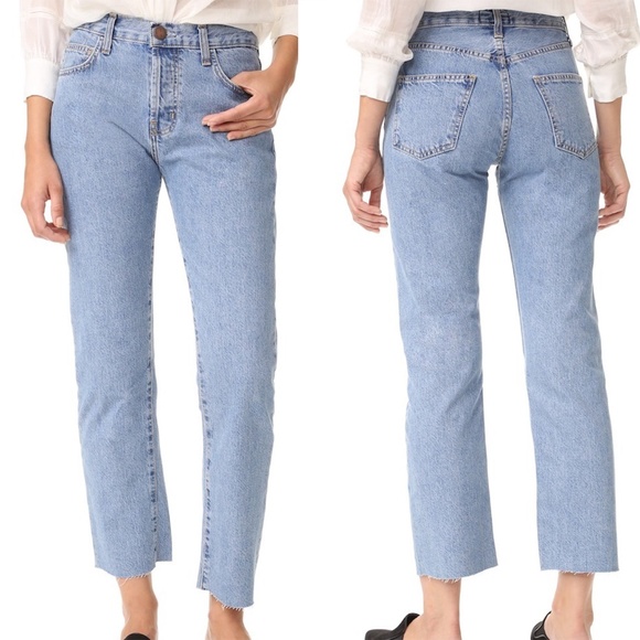 Current Elliott Original Straight Jean with Raw Hem - Picture 1 of 8